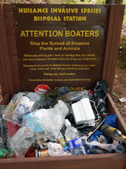 boat launch trash